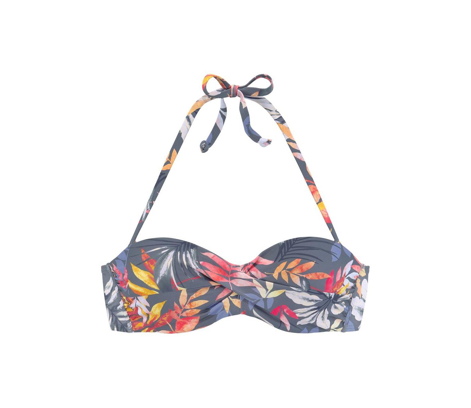 Women's Tropical Print Underwire Bikini Top