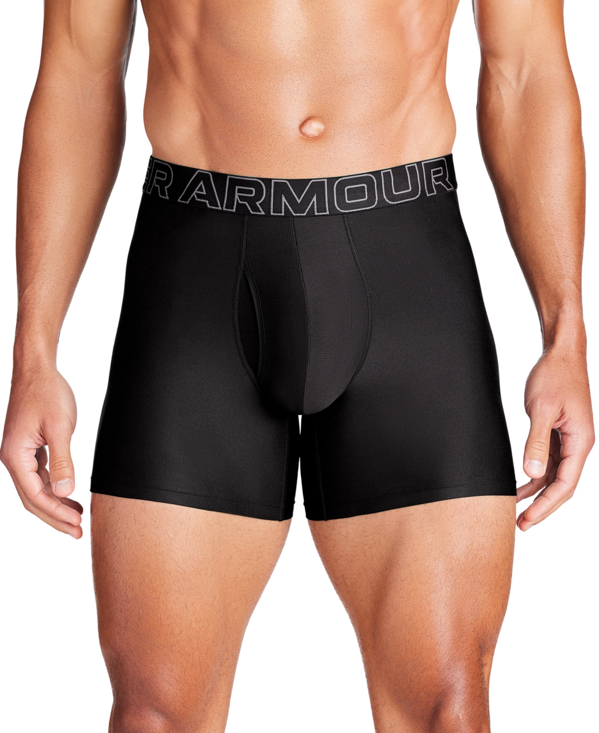 Under Armour Men's 3-Pack Performance Tech Solid 6" Boxer Briefs