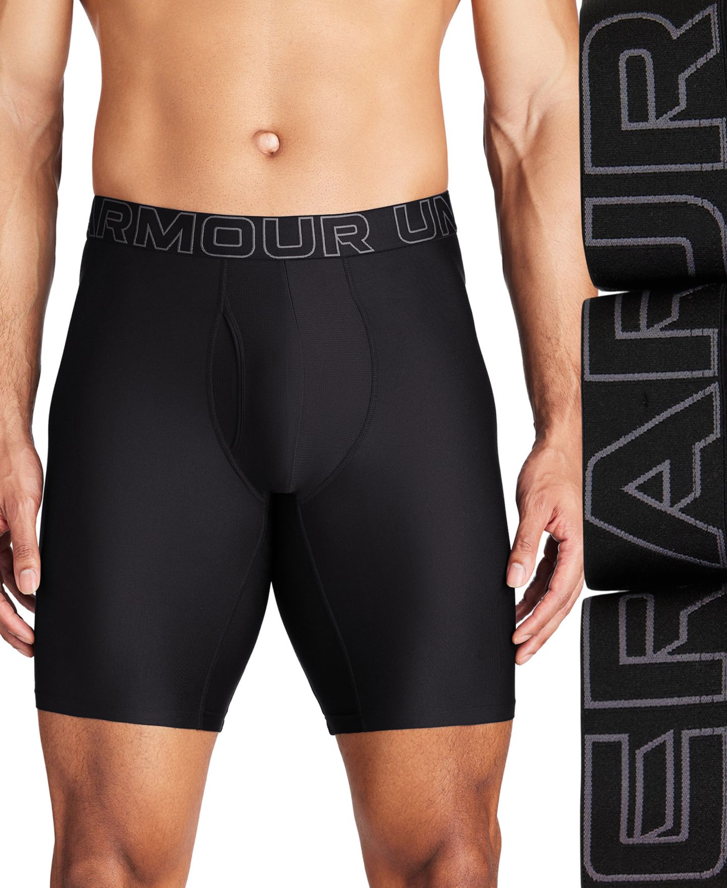 Трусы Tech для мужчин, 3 шт. — Under Armour, цвет: Чёрный — фото 6