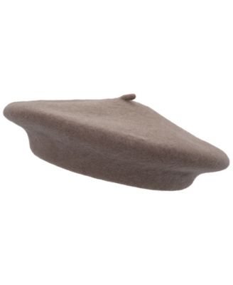 Women's Classic Wool Beret Hat with Script Logo