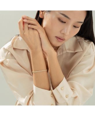 Sterling Silver 18k Gold Plated Cherie Bracelet Holiday Gift Idea