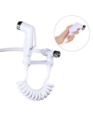 RV Camper Toilet Gravity Flush Elongated 20" High w/ Bidet Spray Trailer Caravan