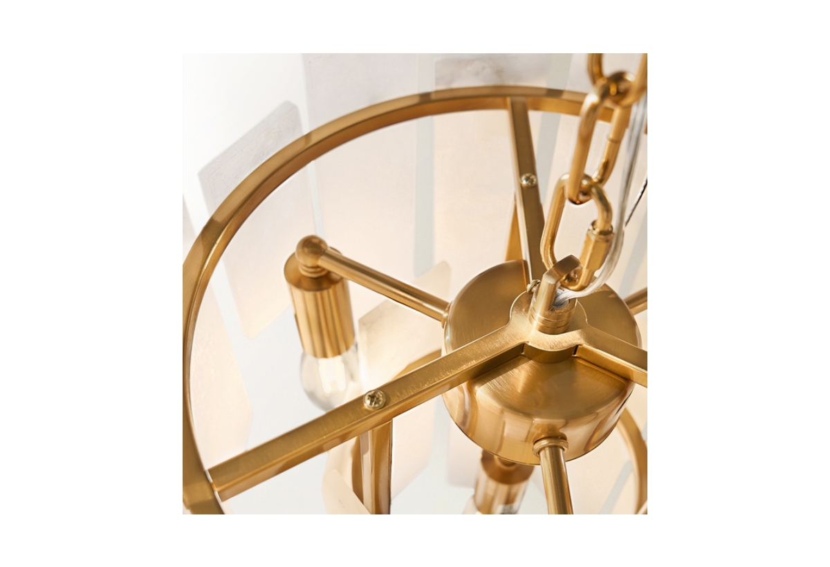 Z Gallerie Willa Alabaster Chandelier 13