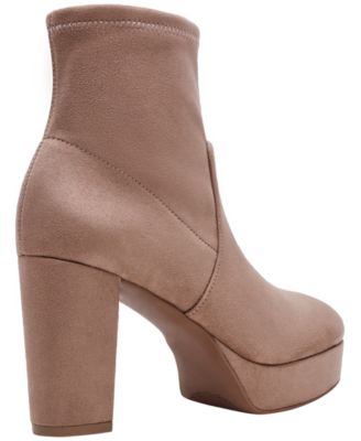 Womens Volt Platform Block Heel Dress Booties