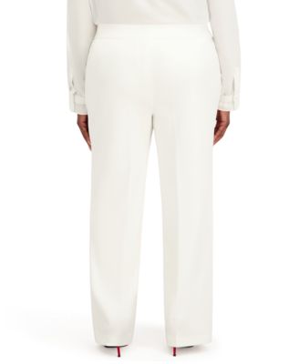 Women's Pull-On Rivet Faux Extend Tab Trousers