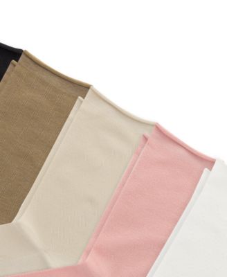 Women's Textured Solid Roll Top Socks, Pack of 6