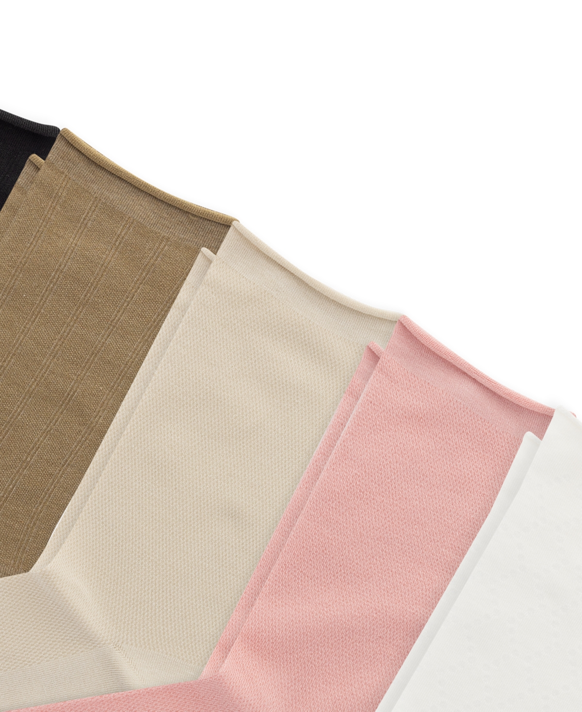 Ralph Lauren Women's Textured Solid Roll Top Socks, Pack Of 6 In Multi