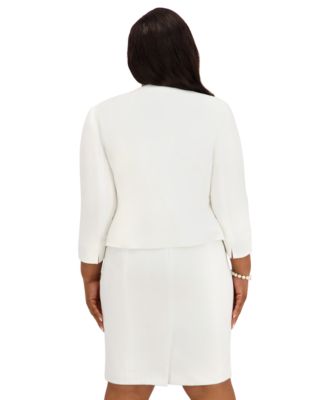 Women's Imitation Pearl Embellished Cardigan, Regular and Plus Size