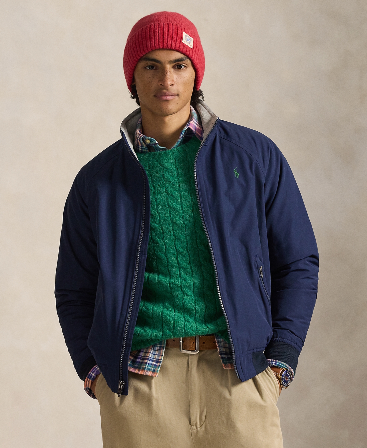 Polo Ralph Lauren Men's Raglan-sleeve Jacket In Blue