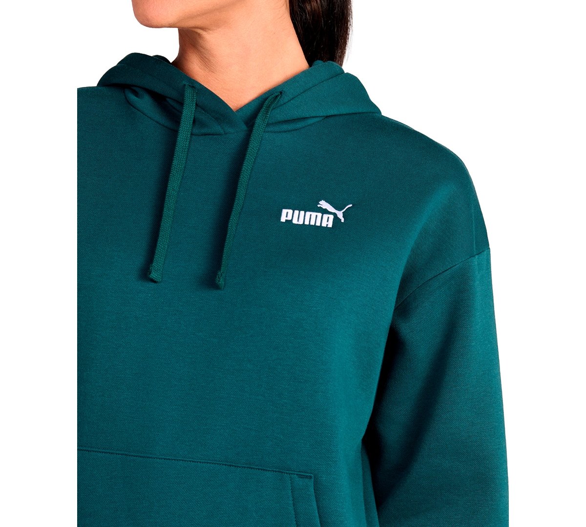 Puma Women's Essential Comfort Fit Hoodie In Green