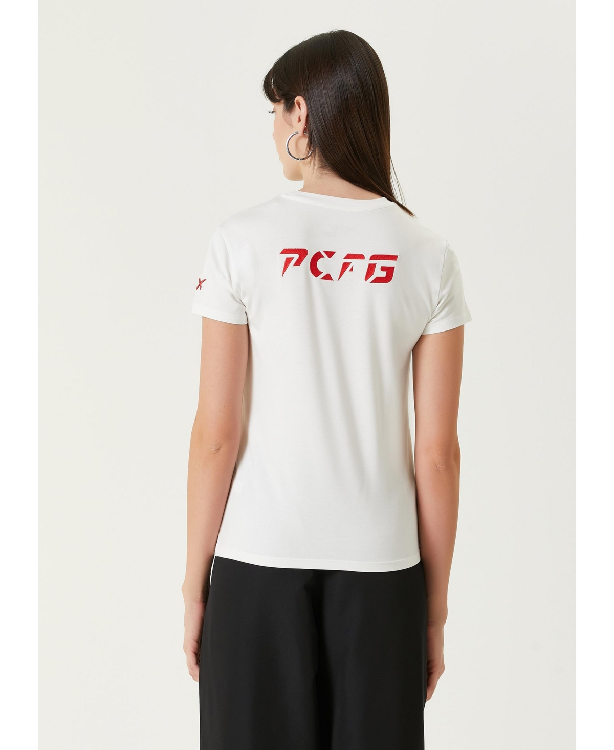 Pcfg Women's Slim-Fit Stretch Modal-Blend T-Shirt