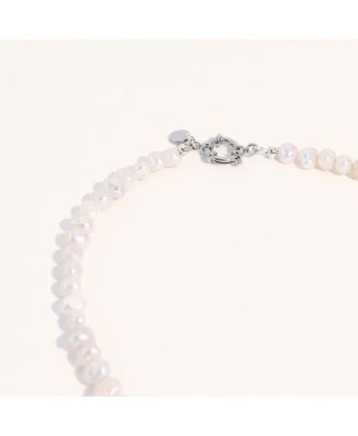 2-Piece Gift Set 18K Plated Freshwater Pearl Necklace & Earrings