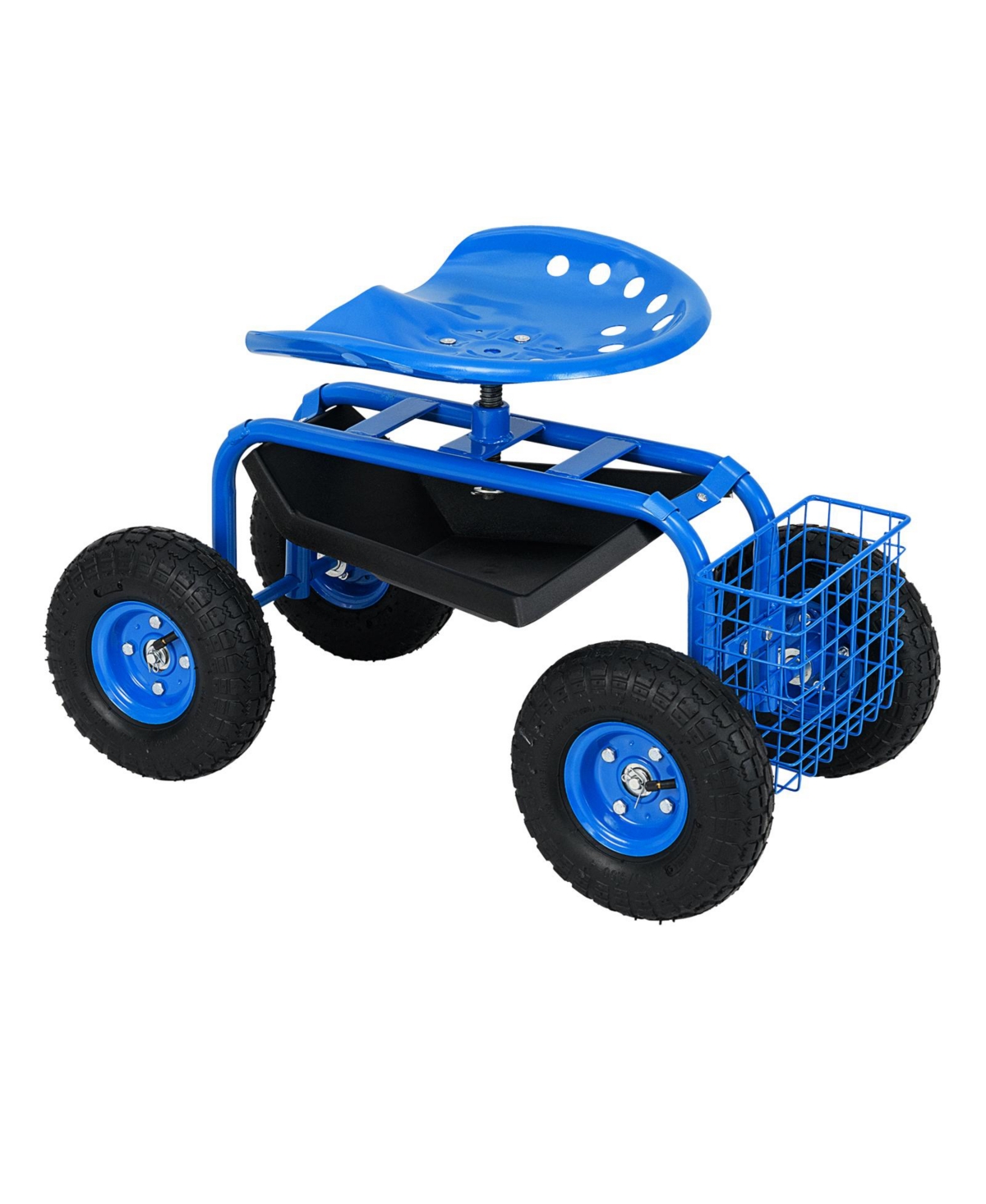 Sugift Garden Cart with Heavy Duty Tool Tray