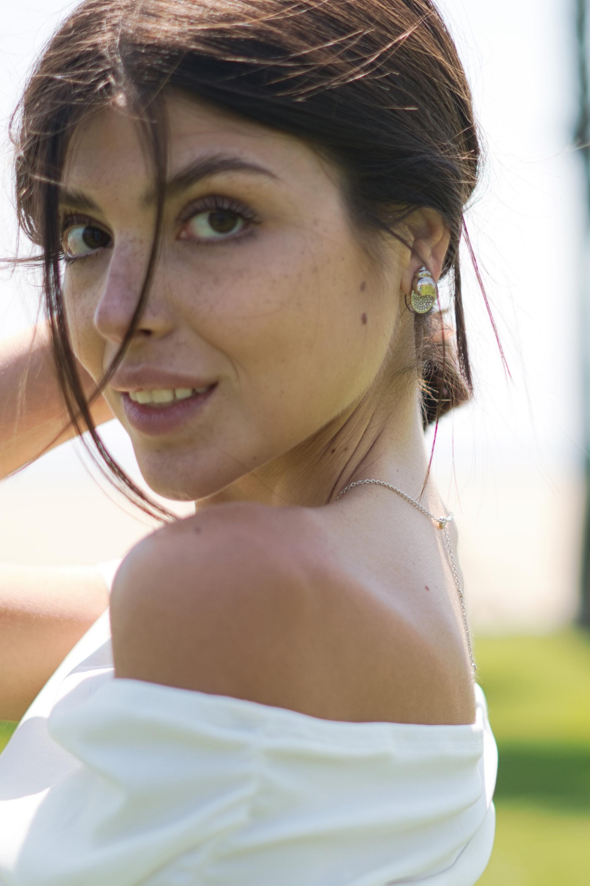 Classicharms Lexi Crystal Seashell Stud Earrings