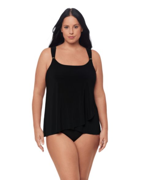 Верх бикини Tankini — Miraclesuit, цвет: Чёрный
