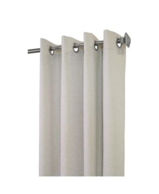 Ventura Blackout UV Protection Grommet Curtain Panel Pair for Windows Each 52" x 95" Natural
