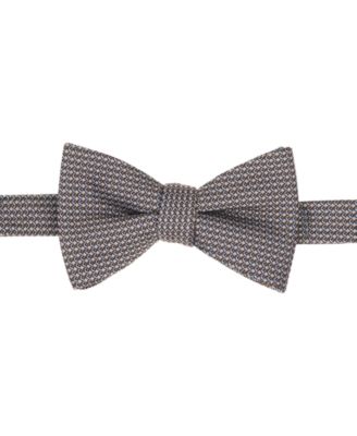 Men's Mini-Pattern Bow Tie and Solid Pocket Square 2-Piece Set, Exclusively at Macy's