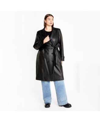 Plus Size Phylis Trench Coat