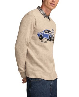 Men's Regular Fit Long-Sleeve Mustang Sweater