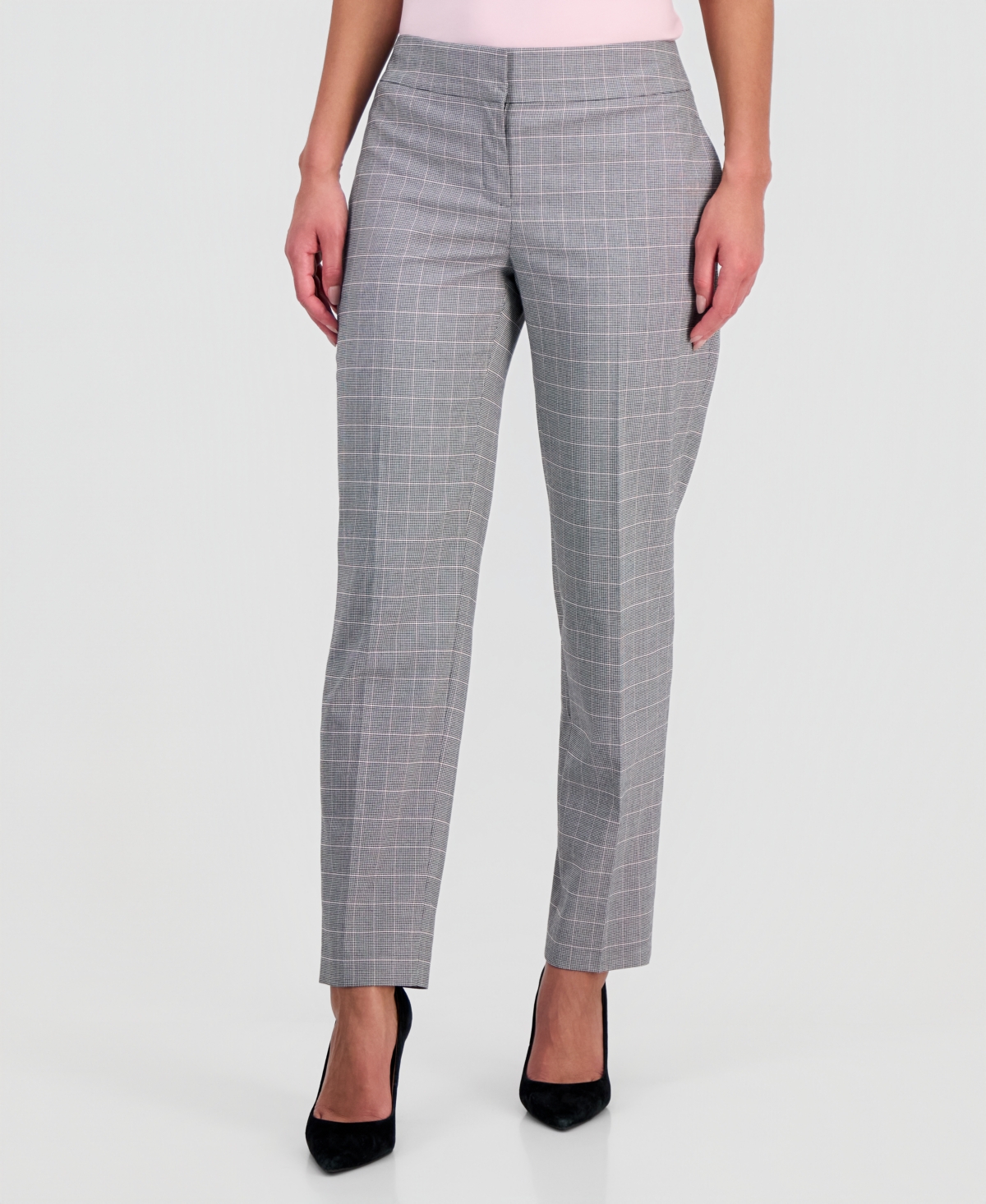 Kasper Women's Plaid Straight Pants