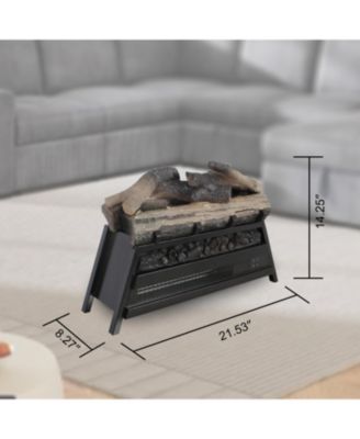 23 inch Electric Fireplace  3D Log set insert, Infrared Fireplace Heater for Indoor