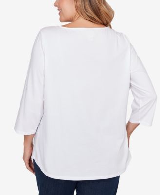 Plus Size Bella Vista Embellished Knit Top
