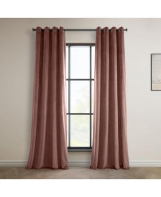 Grommet Heritage Plush Velvet Room Darkening Curtain
