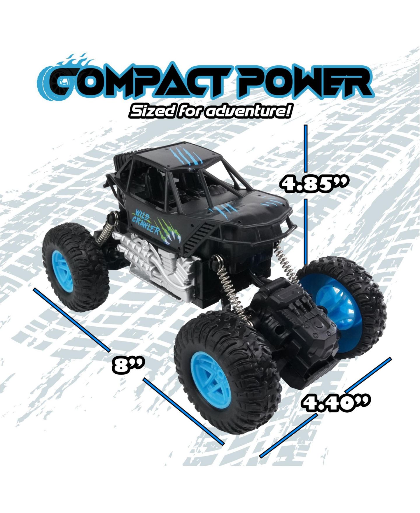 Детская игрушка USA Toyz Wild Crawler RC Monster Truck — фото 6