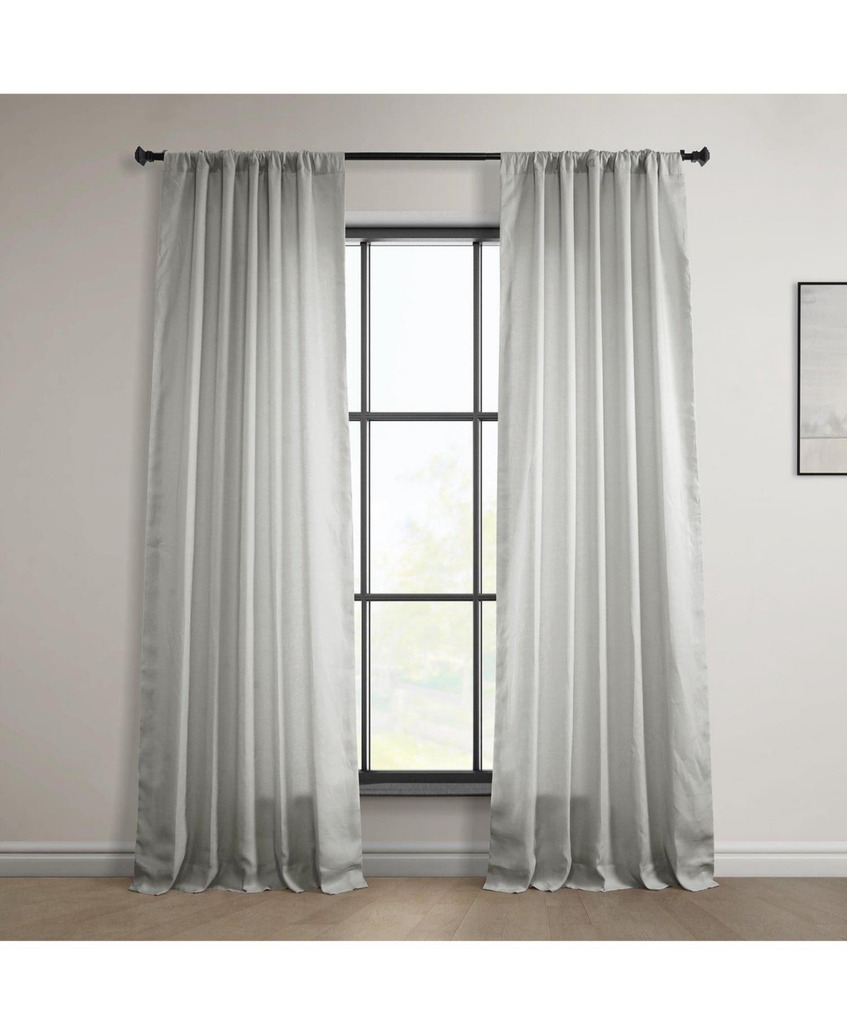 Half Price Drapes Euro Linen Room Darkening Curtain
