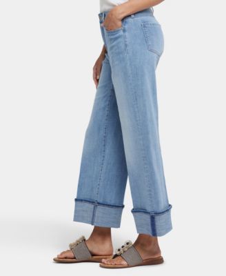 Women's Teresa Wide Leg Cuff Jeans