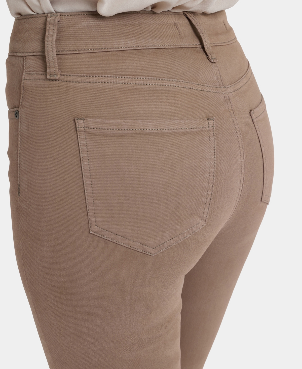 Nydj Women's High Rise Marilyn Straight Jeans In Brown