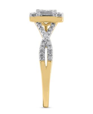 Diamond Ring (3/4 ct. t.w.) in 14k Yellow and White Gold