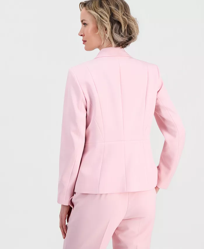 Women's Stretch Crepe One-Button Jacket, Regular & Petite - thumbnail 4