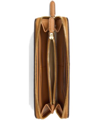 Women's Full-Grain Leather Large Zip Continental Wallet