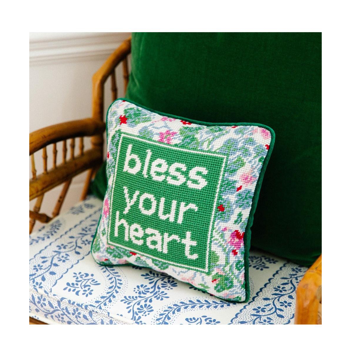 Furbish Needlepoint Pillow