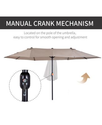 Extra Large 15ft Patio Umbrella,