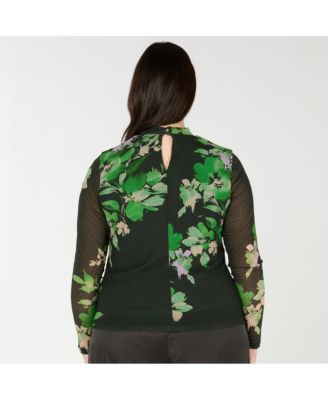 Plus Size Fiora Mesh Top