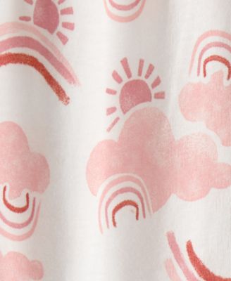 Baby Girls' Printed Snap-Up Romper