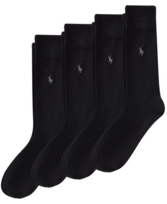 Polo Ralph Lauren - Men's Flat Knit Slack Dress Socks, Pack of 4