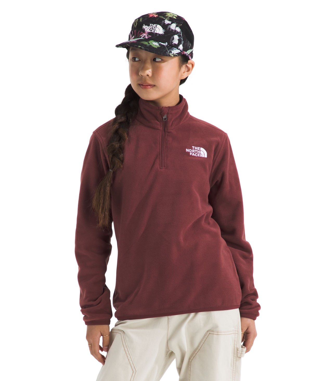 The North Face Boys and Girls 8-20 Glacier Quarter-Zip Jacket