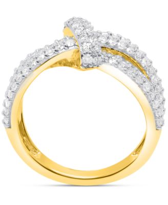 Lab Grown Diamond Ring (1 ct. t.w.) in Sterling Silver (also in 14k Gold Plated Sterling Silver)