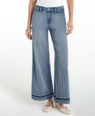 Liverpool Los Angeles - Women's Super Stride Wide Leg Shadow Cuff Jeans