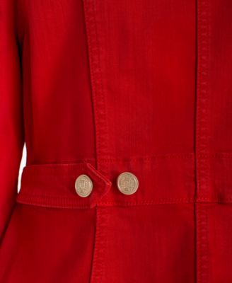 Women's Notch Collar Peplum Tab Detail Jacket