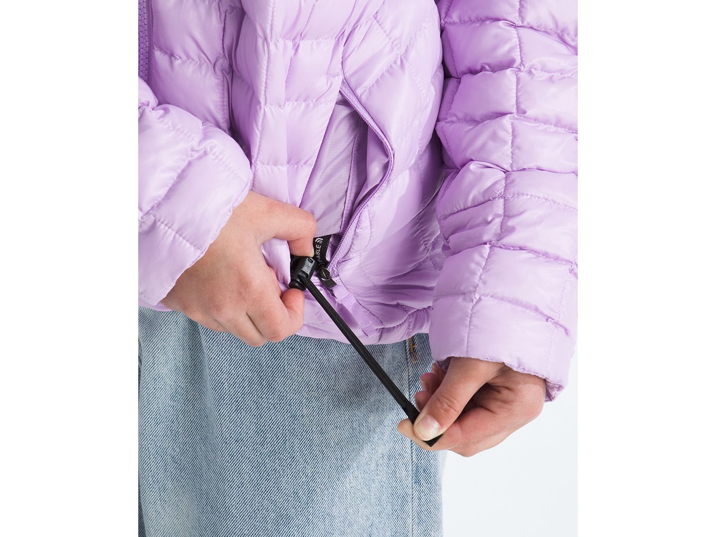 Детская куртка The North Face Hooded Zip-Up, цвет: Сиреневый — фото 9
