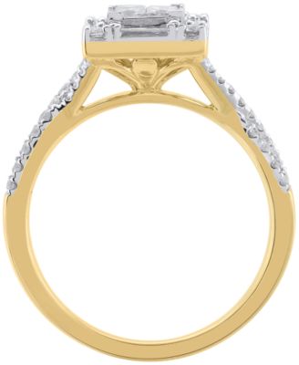 Diamond Ring (3/4 ct. t.w.) in 14k Yellow and White Gold