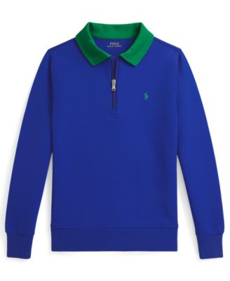 Polo Ralph Lauren - Boys' 8-20 Double-Knit Collared Sweatshirt