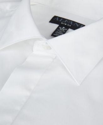 Men's Slim-Fit Formal Solid Dress Shirt