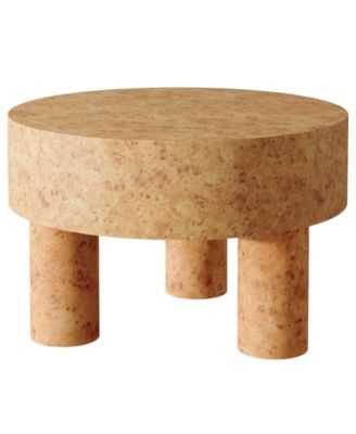 31.5-Inch Round Coffee Table for Living Room, Modern Circle Center Cocktail Tea Table