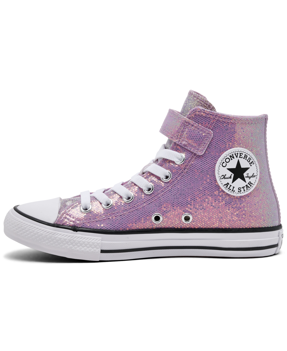 Converse Little Girls Chuck Taylor All Star Glitter Casual Sneakers From Finish Line In Multi