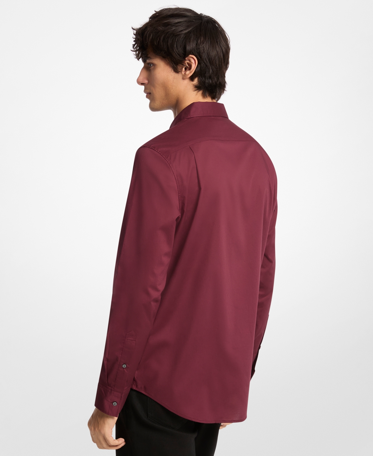 Michael Kors Men's Two Pocket Garment Dye Classic-Fit Shirt